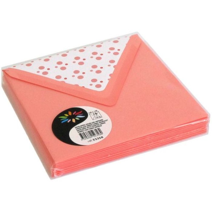 LADYBIRD envelope 140x140 mm litchi - 52358C