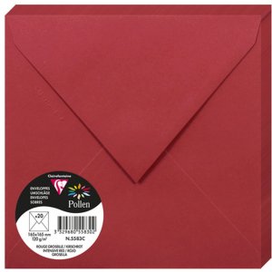 envelope 165x165 mm cherry red - 5583C