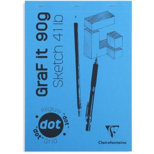 sketchpad GRAF IT, DIN A4 sky blue 80 sheets 90g,...