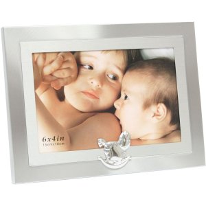 Aluminum Photo frame Manasa with swinging horse 10x15 cm