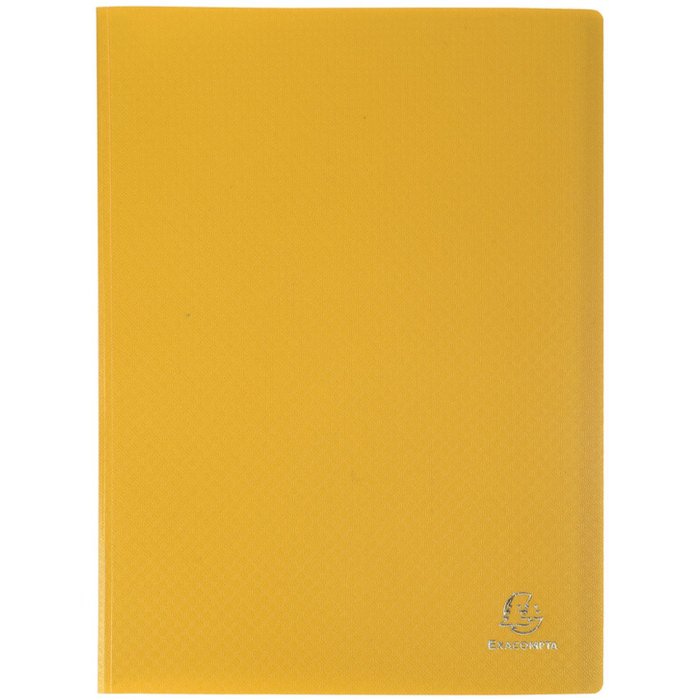 Folder made of soft PP 300µ with 20 grained covers, opaque, A4 - yellow