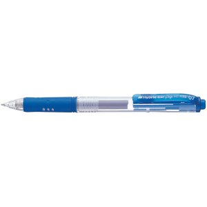 blue gel pen Pentel HybridGel Grip Retractable 0,35 mm