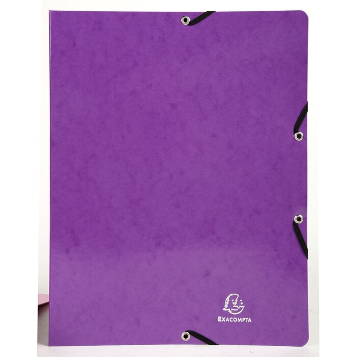 Ring Binder with elastic 4 rings 15mm Iderama - A4 violet violet