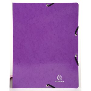 Ring Binder with elastic 4 rings 15mm Iderama - A4 violet...