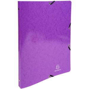 Ring Binder with elastic 4 rings 15mm Iderama - A4 violet violet