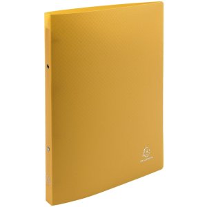 Ring binder made of PP with 2 rings DIN A4 yellow