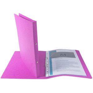 Ring Binder from Manila carton with 2 rings 15mm Nature Future® A4 Rosa