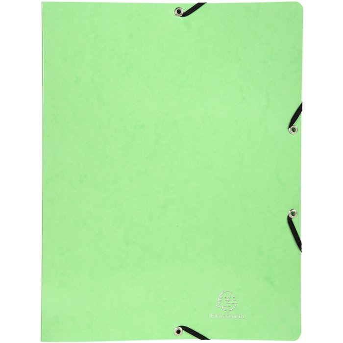 Ring binder with two rings and elastic 15mm Iderama A4 citrus green