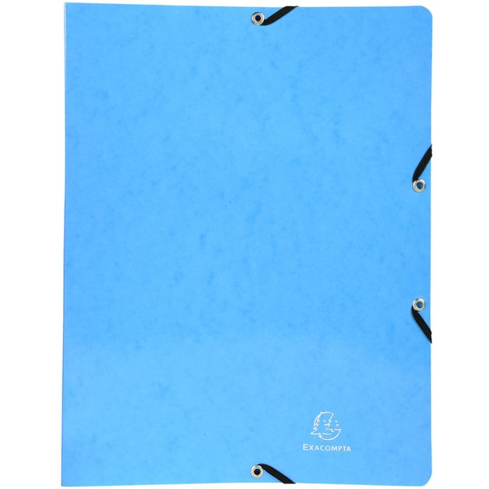 Ring binder with two rings and elastic 15mm Iderama A4 Light blue