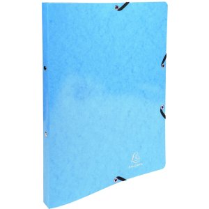 Ring binder with two rings and elastic 15mm Iderama A4 Light blue