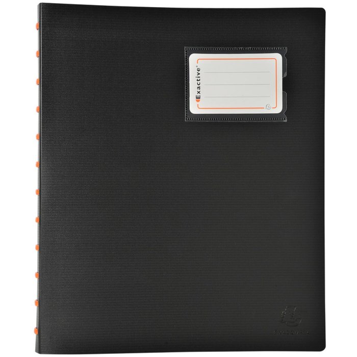 Visor folders with transparent covers, for A4 - Exactive - Black