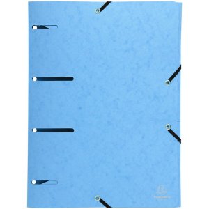 Exacompta folder with 3 flaps and elastic band A4 colours assorted