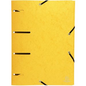 Exacompta folder with 3 flaps and elastic band A4 colours assorted