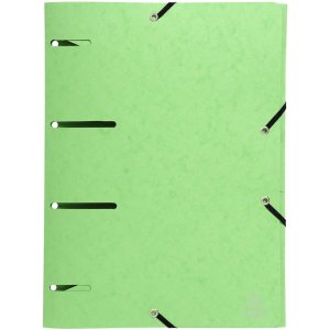 Exacompta folder with 3 flaps and elastic band A4 colours assorted