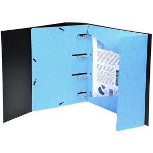 Exacompta folder with 3 flaps and elastic band A4 colours assorted