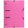 Exacompta folder with 3 flaps and elastic band A4 colours assorted