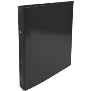 Ring Binder cardboard A4 2 rings 30mm Iderama Black