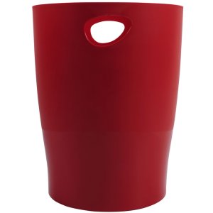 ECOBIN wastepaper basket - carmine red tranluzent