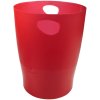 ECOBIN wastepaper basket - carmine red tranluzent