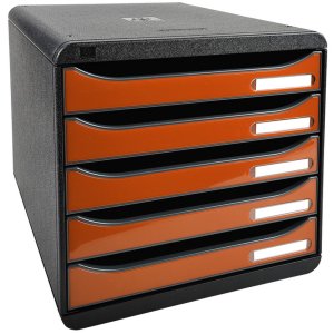 BIG-BOX PLUS - Black - Glossy Mandarin 347x278x271 mm