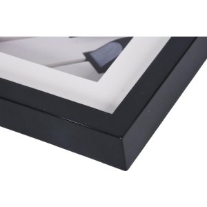 Henzo piano black wooden frame 13x18 cm