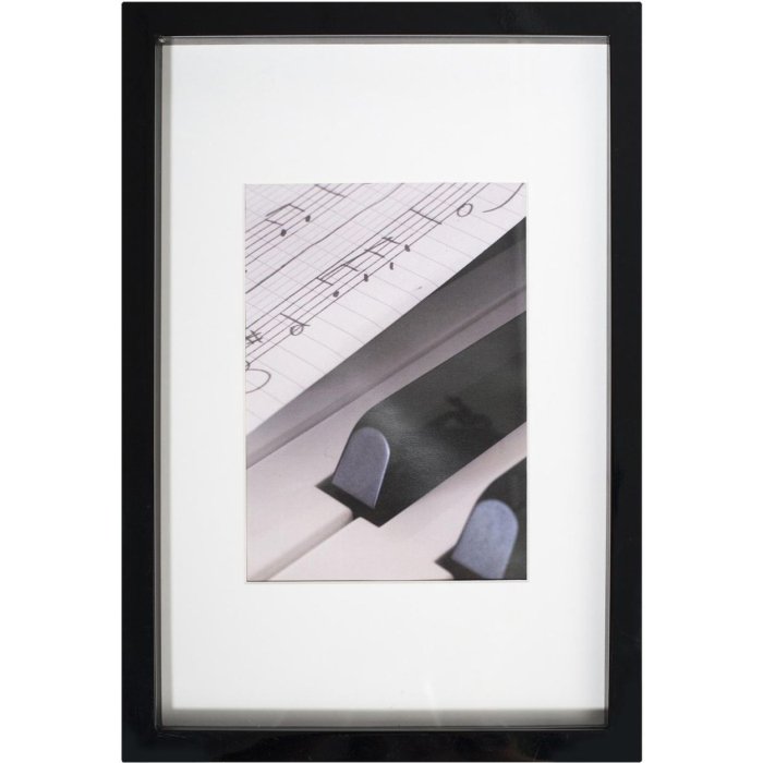 Wooden frame Piano black 8"x12"