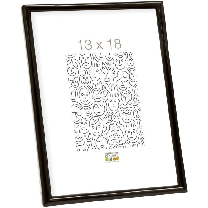 Plastic frame S011 black 50x75 cm