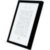 Plastic frame S011 black 50x75 cm