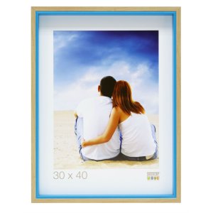 wooden frame S40BH blue 30x40 cm