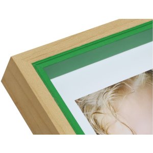 wooden frame S40BH green 13x18 cm