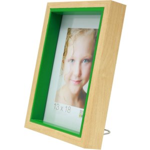 wooden frame S40BH green 13x18 cm