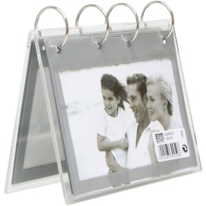 Deknudt photo ring binder to stand up silver 20 photos 10x15 cm