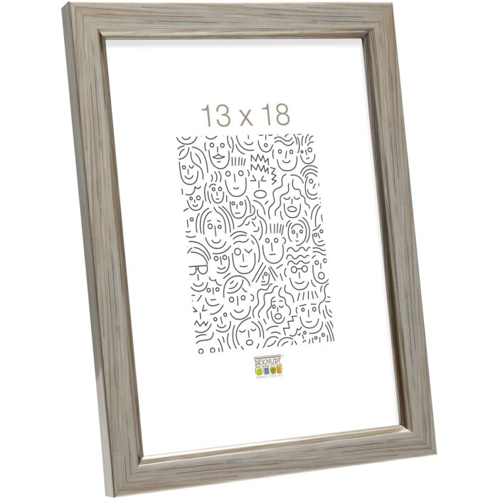 plastic frame S46A silver 10x15 cm