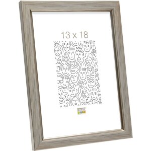 plastic frame S46A silver 10x15 cm