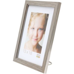 plastic frame S46A silver 10x15 cm