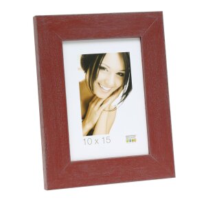 wooden frame S49B dark red 13x18 cm