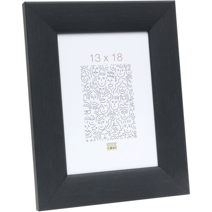 wooden frame S53G black Paint-Look 10x15 cm