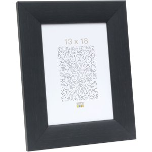 wooden frame S53G black Paint-Look 10x15 cm