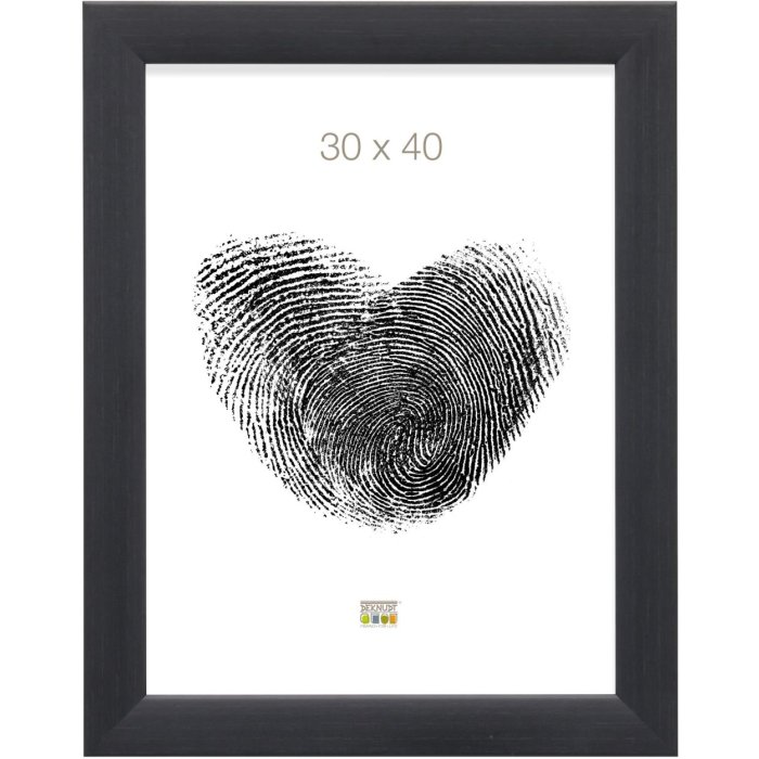 wooden frame S53G black Paint-Look 18x24 cm