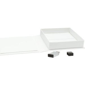 Storage box for USB & pictures white