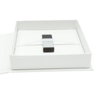 Storage box for USB & pictures white