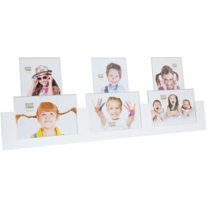 Double frame S68AK1 white 6 pictures 10x15 cm