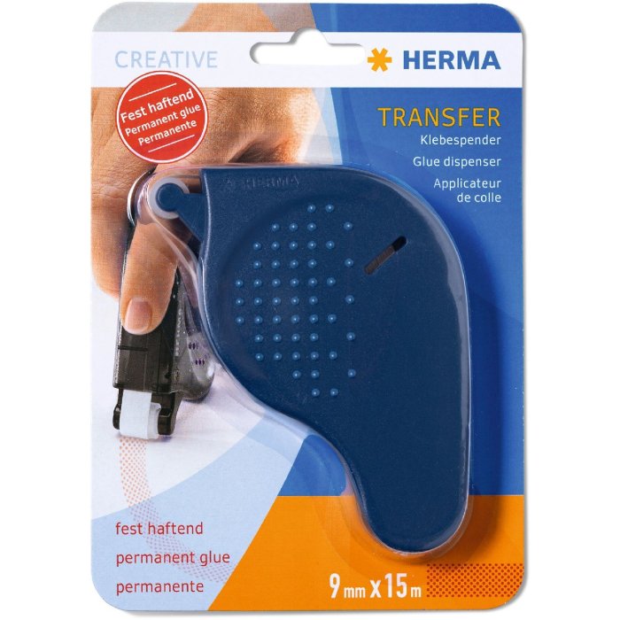 HERMA glue dispenser Transfer, adhesive blue, 15m