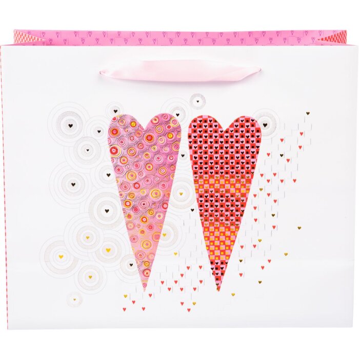 Gift bag 2 Hearts 27x10x33 cm