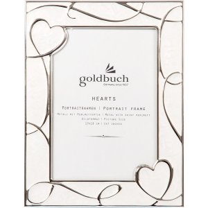 Photo frame Hearts 13x18 cm creme