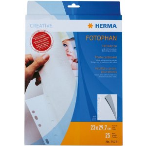 HERMA photo mounting board A4 white 230x297 with...