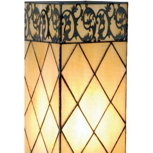 table lamp  TIFFANY - 18x45 cm coloured/natural