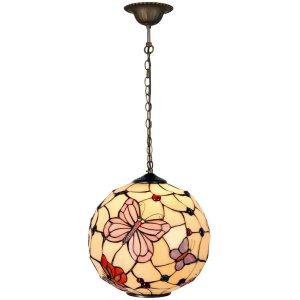 5LL-1169 Hanging lamp Tiffany Ø 30x30 cm