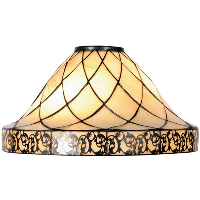 Tiffany lamp shade Ø 45x28 cm colourful/natural