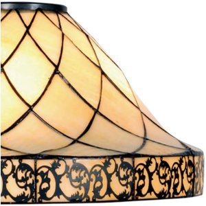 Tiffany lamp shade Ø 45x28 cm colourful/natural